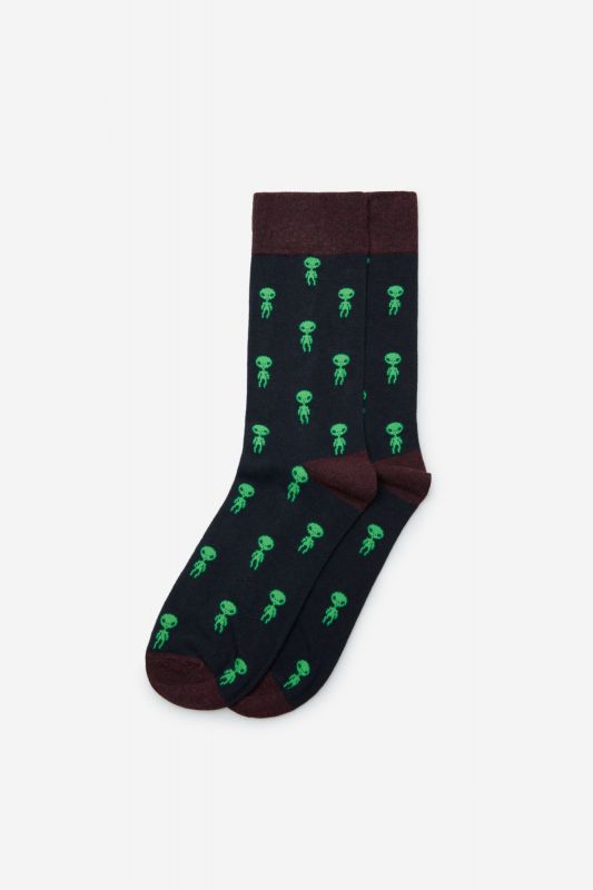 Alien jacquard socks