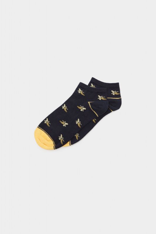 Ankle socks with bananas