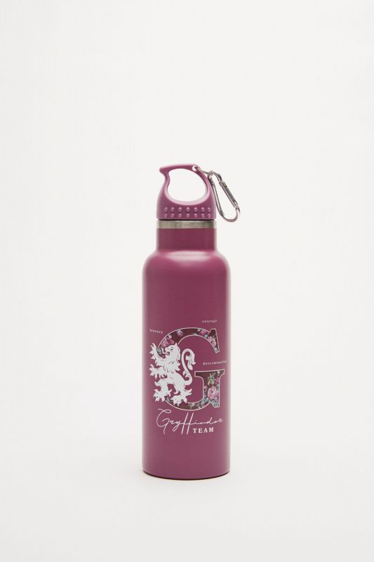 Stainless steel purple Harry Potter water bottle