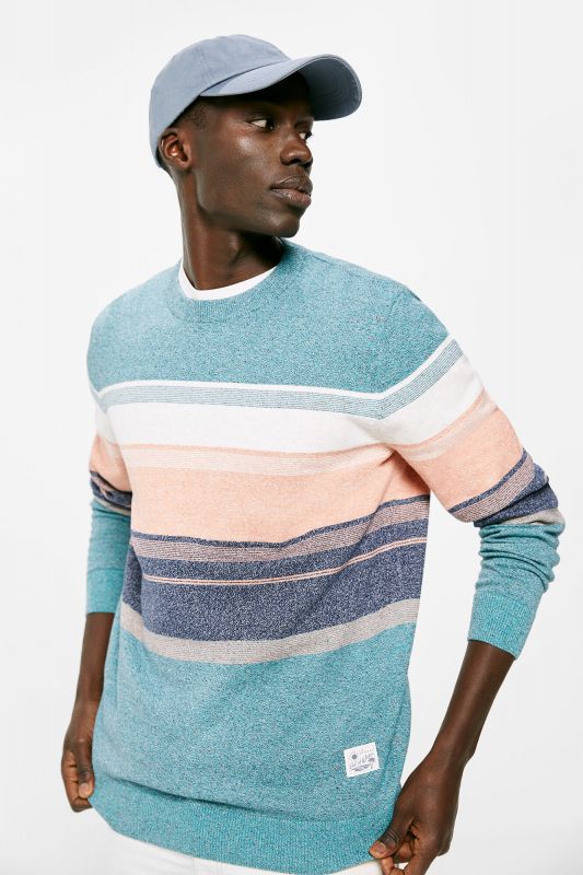 Multicoloured striped jumper
