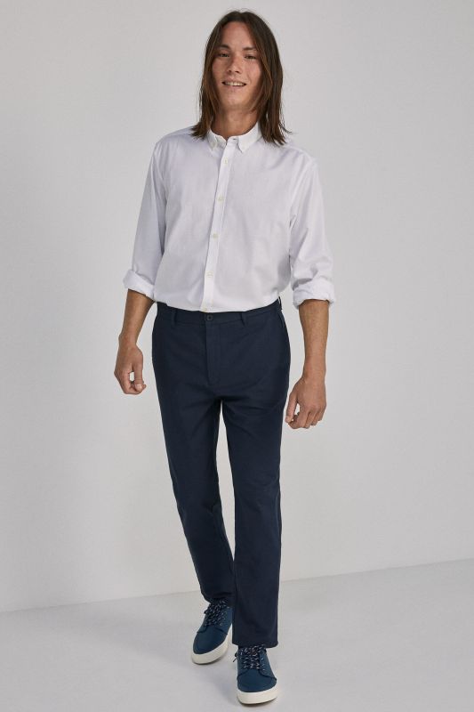 Textured two-tone formal chinos