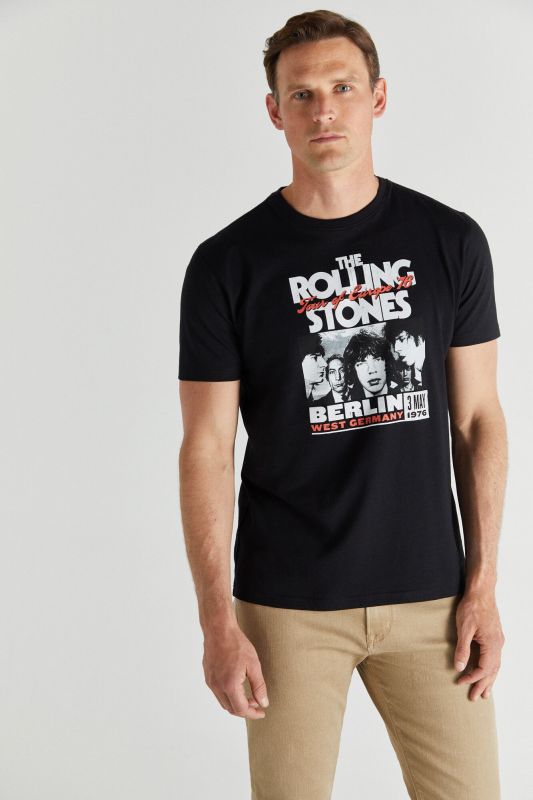 Short-sleeved Rolling Stones T-shirt