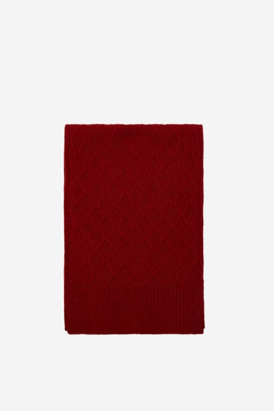 Plain knit scarf