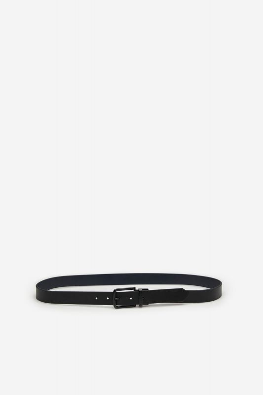 Reversible essential faux leather belt