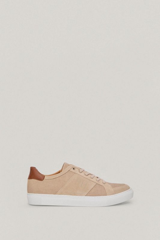 Leather and fabric trainer