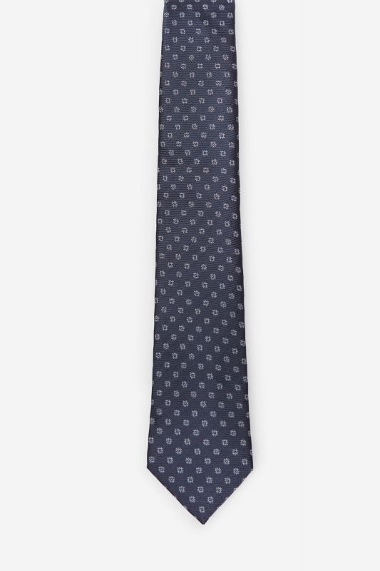 Micro design silk tie