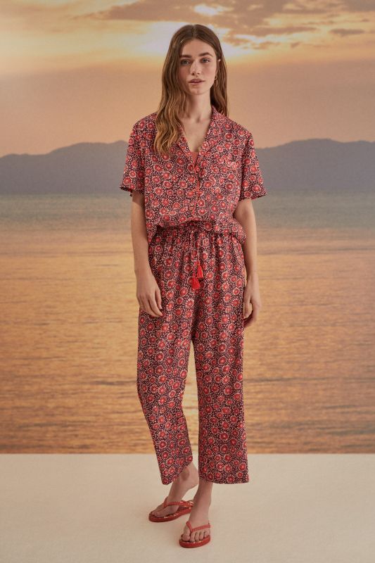 Classic printed Capri pyjamas