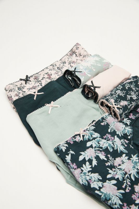 7-pack floral cotton Brazilian briefs
