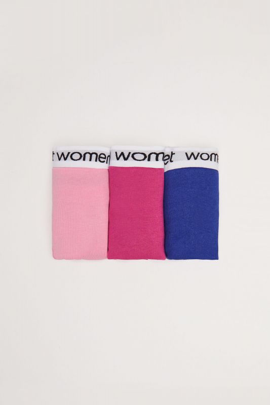 3-pack of classic cotton panties with logo
