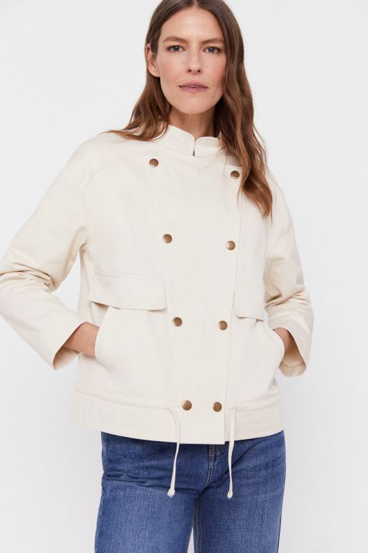 Jacket in cotton serge
