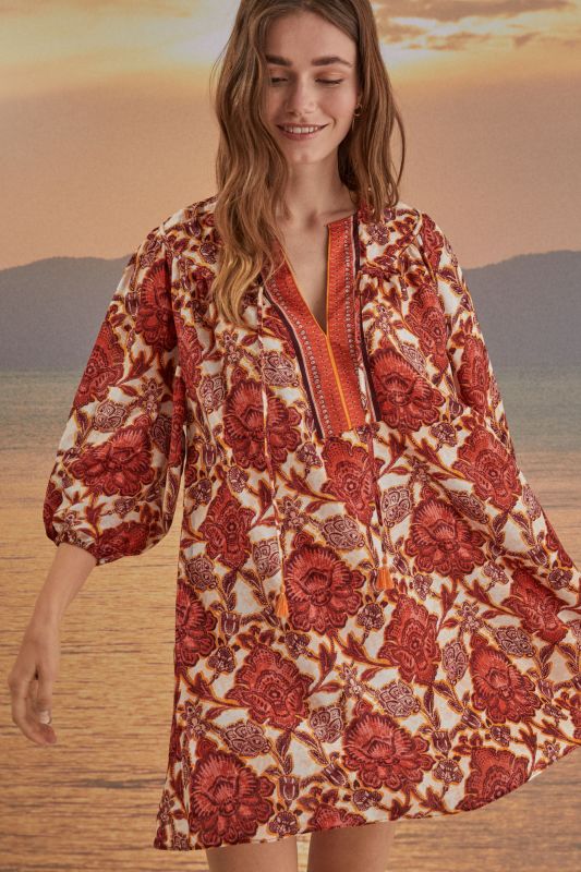 Floral tunic dress