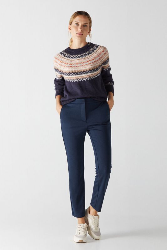 Jersey-knit trousers