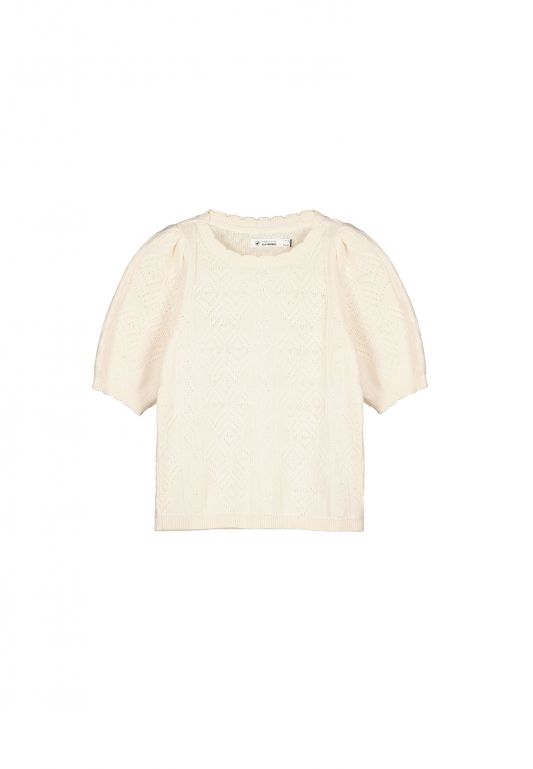 Textured cotton jumper