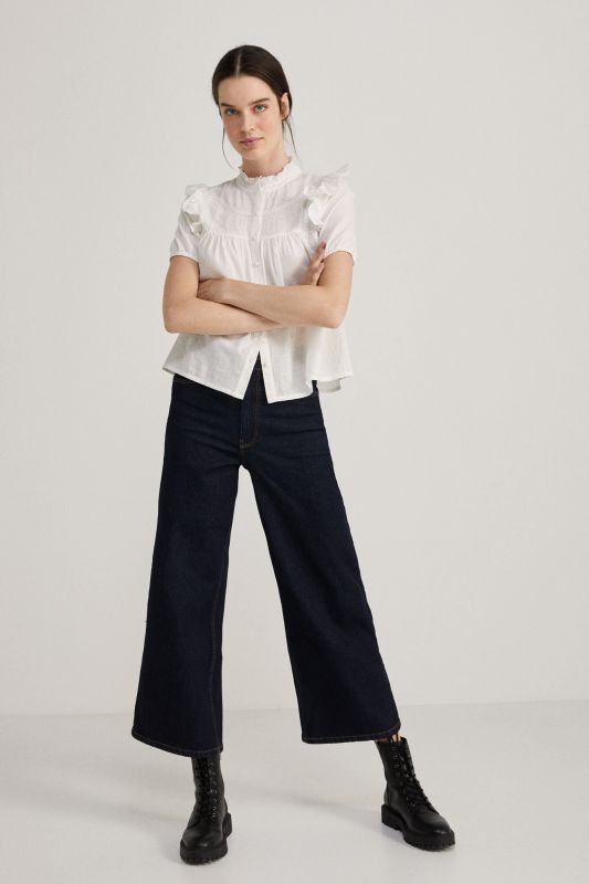 Sustainable Wash Culotte Jeans