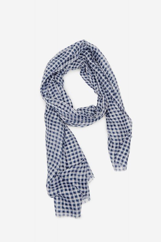 Vichy printed scarf