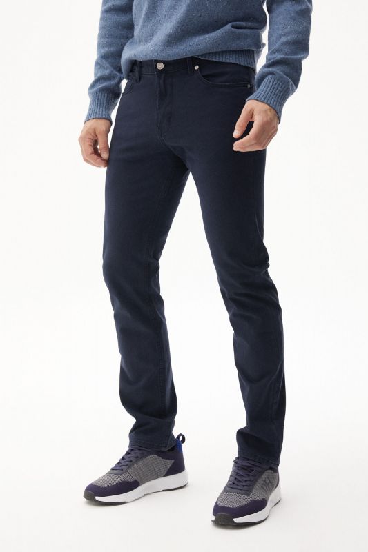 Slim fit coloured Cashmere Touch 5-pocket jeans