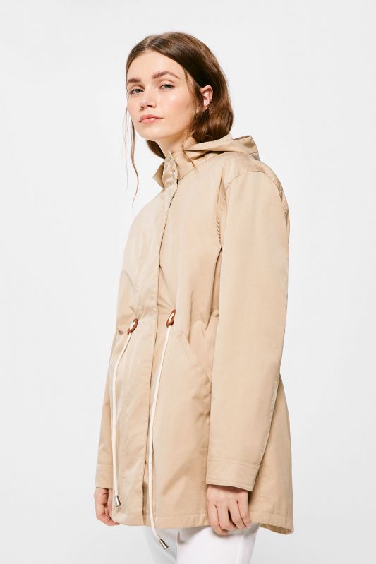 Cotton parka with removable vest