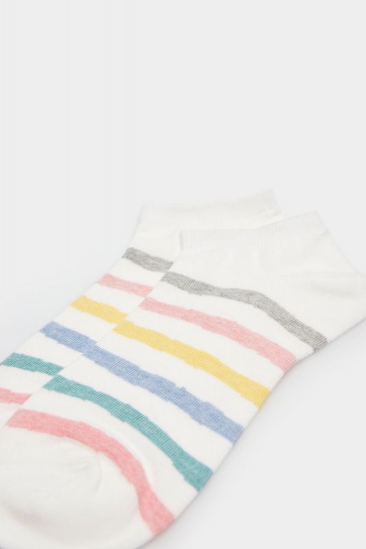 Multicoloured Striped Socks