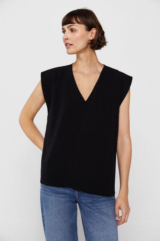 Comfort fabric blouse